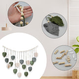 Tapiz tejido verde clavos de madera Hogar - Accesorios y Decoración Naty Shop