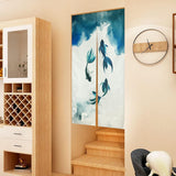 Tapiz tradicional estilo chino pintura tinta gruesa noren Hogar - Accesorios y Decoración Naty Shop