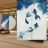 Tapiz tradicional estilo chino pintura en tinta gruesa noren Hogar - Accesorios y Decoraciones Naty Shop Impresión a doble cara H120 X W85 Cm (paquete de 1)