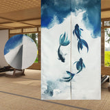 Tapiz Tradicional Estilo Chino Pintura Tinta Gruesa Noren Hogar - Accesorios y Decoraciones Naty Shop Impresión Doble Cara 85 X 150 Cm