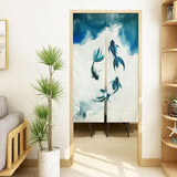 Tapiz tradicional estilo chino pintura tinta gruesa noren Hogar - Accesorios y Decoración Naty Shop