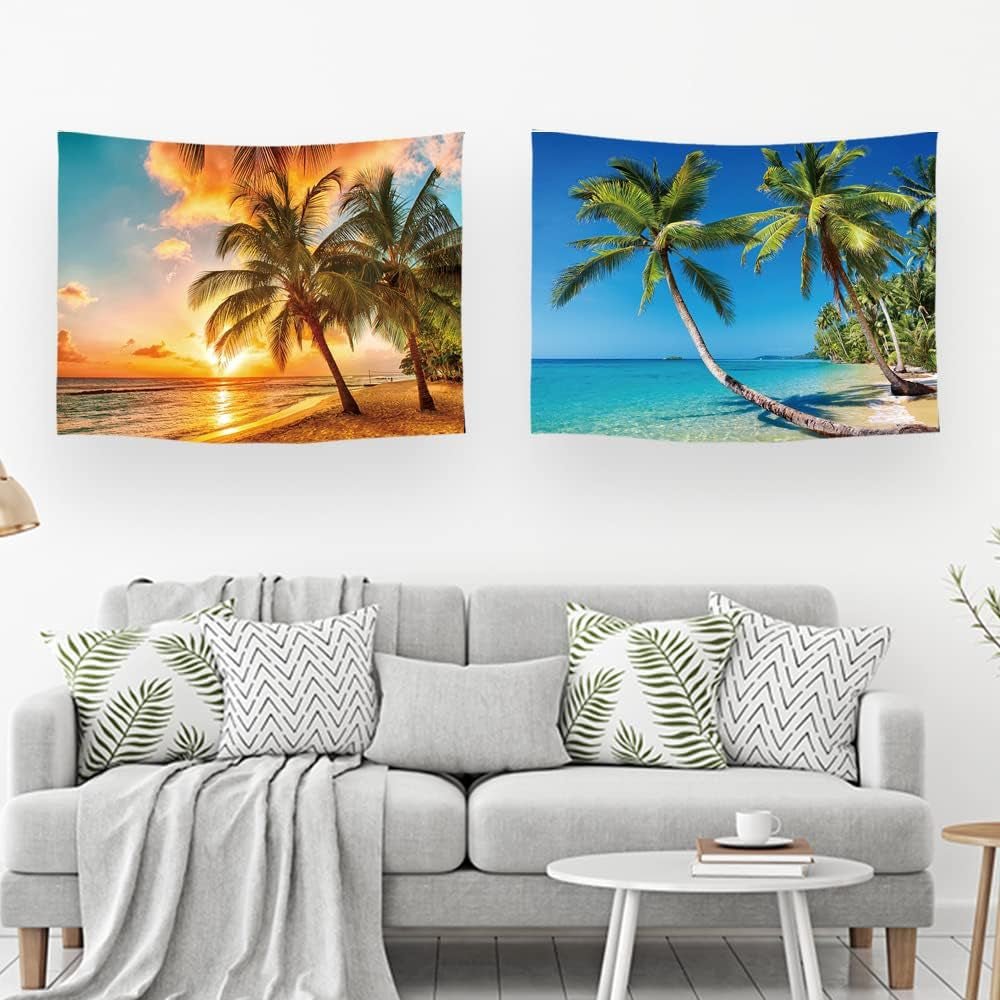 Tapiz ulticool casa playa mar palmeras isla Casa - Accesorios y Decoración Naty Shop