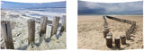 Tapiz ulticool casa playa mar palmeras casa isla - Accesorios y Decoración Naty Shop Costa de la playa