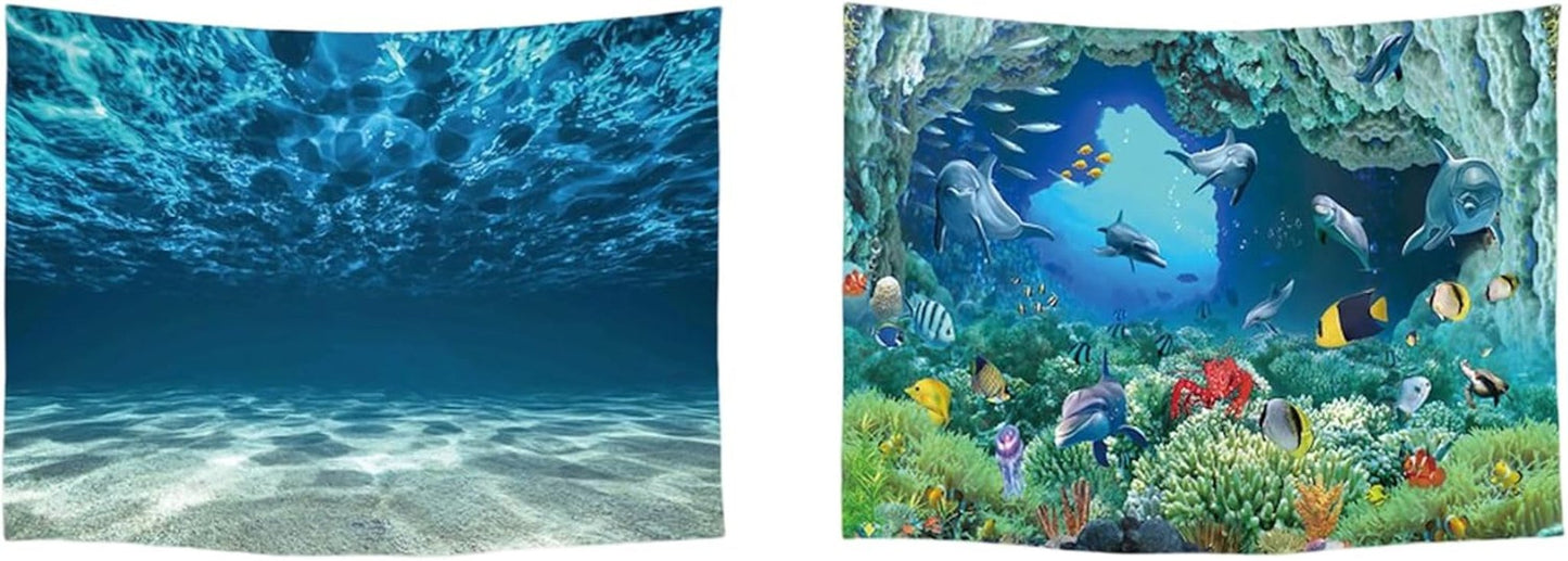 Tapiz ulticool casa playa mar palmeras isla Hogar - Accesorios y Decoración Naty Shop Ocean acuario