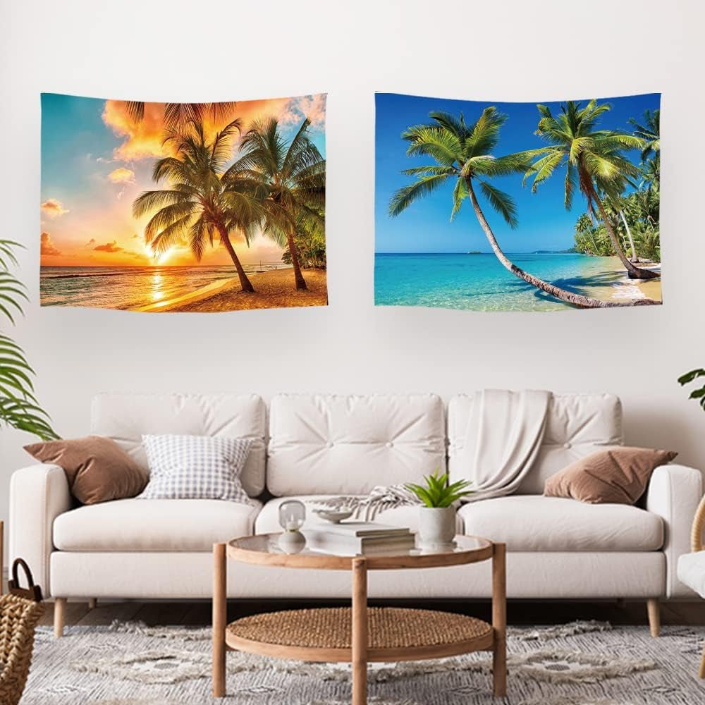 Tapiz ulticool casa playa mar palmeras isla Casa - Accesorios y Decoración Naty Shop