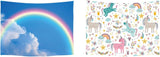 Tapiz ulticool casa playa mar palmeras isla Hogar - Accesorios y Decoración Naty Shop Unicornio arcoiris