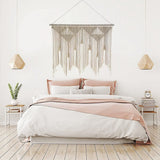 Tapiz puerta tejido beige borla dormitorio balcón Hogar - Accesorios y Decoración Naty Shop