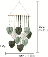 Tapiz verde natural decorando las paredes del dormitorio de la habitación Hogar - Complementos y Decoración Naty Shop