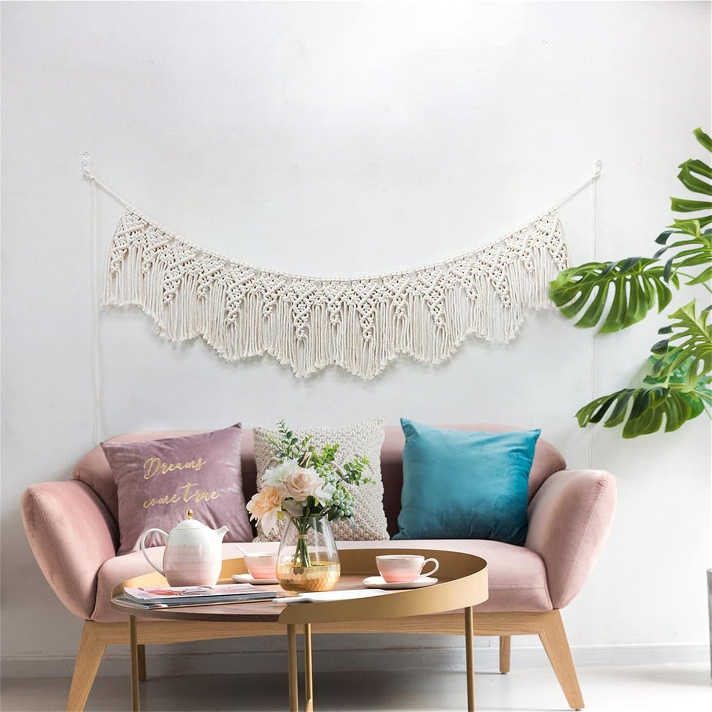 Tapiz colgante de pared banderín tejido boda Hogar - Accesorios y Decoración Naty Shop