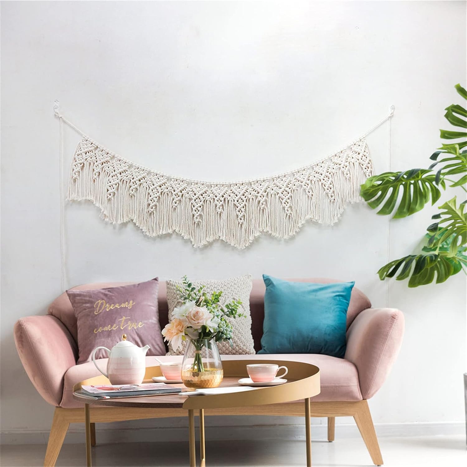 Tapiz colgante de pared banderín tejido boda Hogar - Accesorios y Decoración Naty Shop