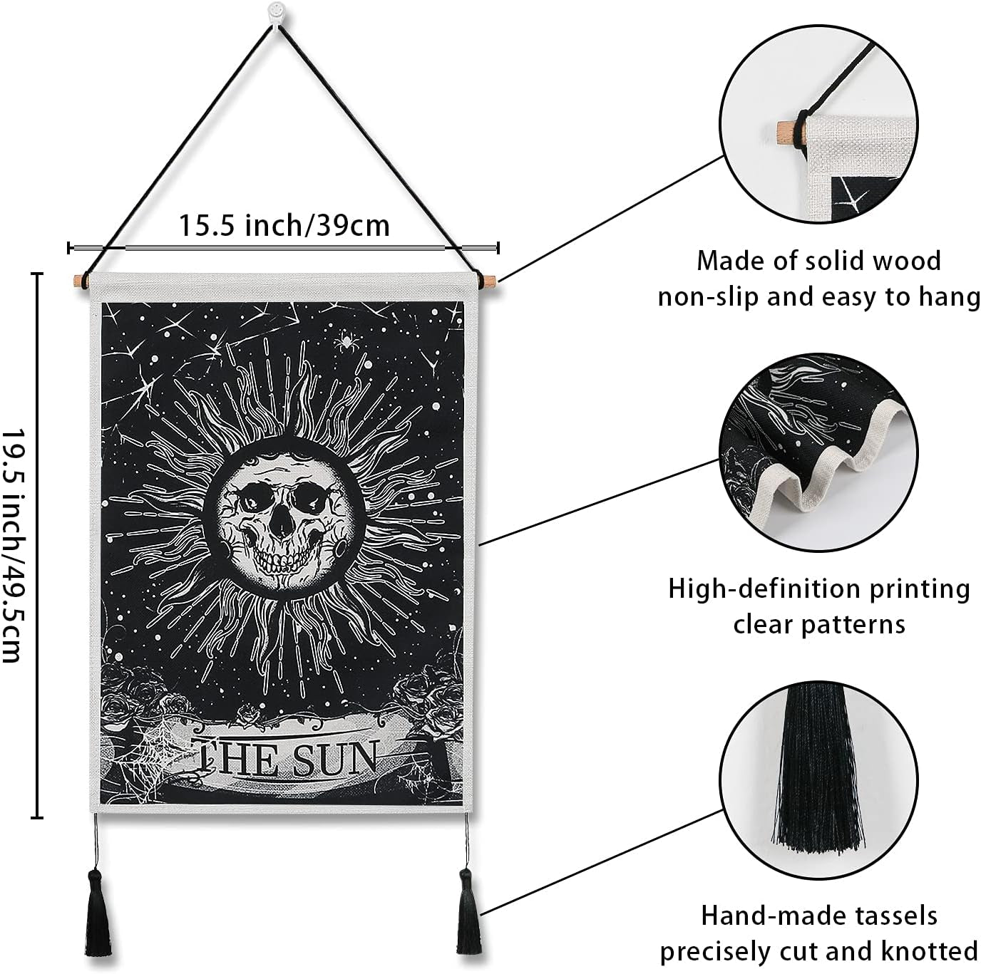 tapiz weldomcor tarot calavera set sol Hogar - Accesorios y Decoración Naty Shop