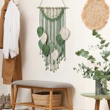Tapiz weldomcor tapiz pequeño comercio cuentas madera hojas Hogar - Accesorios y Decoración Naty Shop