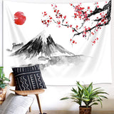Yisumei tapiz estetico luna flores negro tamaño Hogar - Accesorios y Decoraciones Naty Shop Rojo 150L X 130B Cm