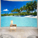 Tapiz yisure playa paisaje tropical Hogar - Accesorios y Decoración Naty Shop