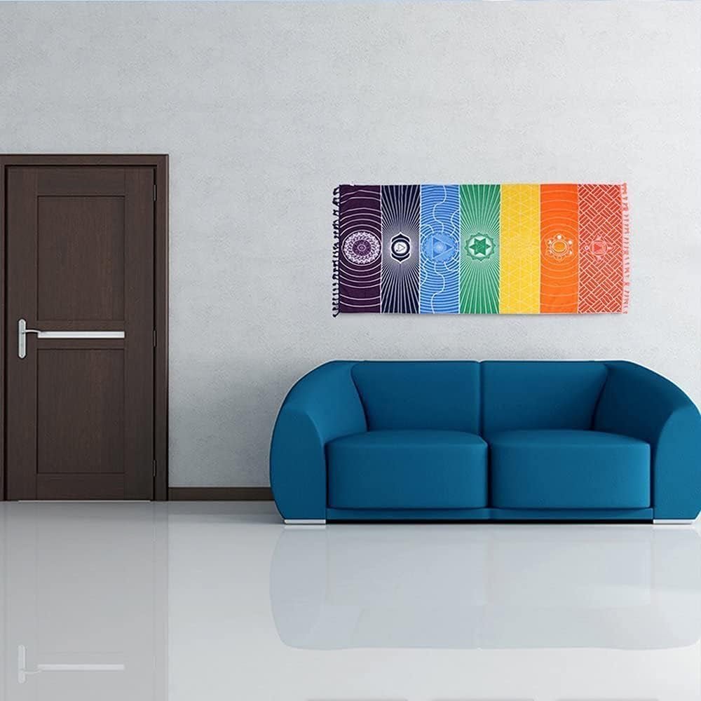 Tapiz yoga meditación siete chakras hippie Casa - Accesorios y Decoración Naty Shop