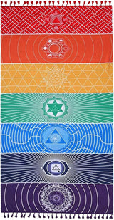 Tapiz yoga meditación siete chakras hippie Casa - Accesorios y Decoraciones Naty Shop Default Title