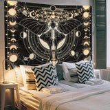 Tapiz yrendenge polilla negro sol luna natural Hogar - Accesorios y Decoración Naty Shop