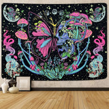 Tapiz yrendenge tapiz fluorescente fase mariposas Hogar - Accesorios y Decoración Naty Shop