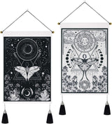 Yugarlibi Tapiz 2uds Tapices Pequeños Colgantes Luna Y Sol Hogar - Accesorios y Decoración Naty Shop Mariposa 35X50 Cm