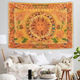 Tapiz yugarlibi sol ardiente flores primaverales pared vintage Hogar - Accesorios y Decoración Naty Shop