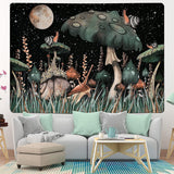 Tapiz yugarlibi seta caracol bosque negro colgante Hogar - Accesorios y Decoración Naty Shop