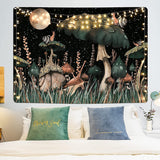 Tapiz yugarlibi seta caracol bosque negro colgante Hogar - Accesorios y Decoración Naty Shop