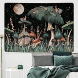 Tapiz yugarlibi seta caracol bosque negro colgante Hogar - Accesorios y Decoración Naty Shop