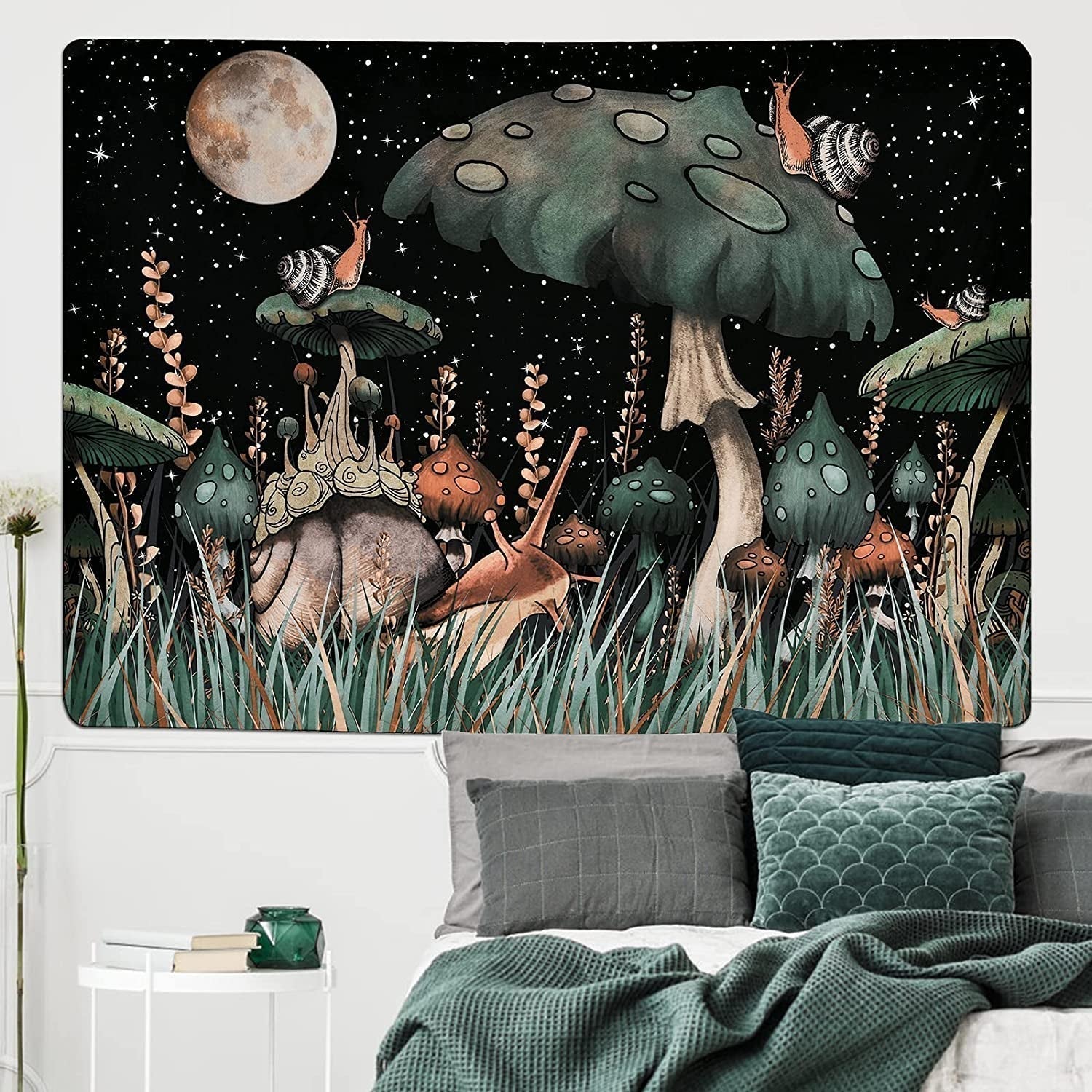 Tapiz yugarlibi seta caracol bosque negro colgante Hogar - Accesorios y Decoración Naty Shop