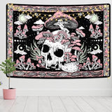 Tapiz yugarlibi calavera rosa setas esqueleto Hogar - Accesorios y Decoración Naty Shop