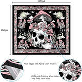 Tapiz yugarlibi calavera rosa setas esqueleto Hogar - Accesorios y Decoración Naty Shop