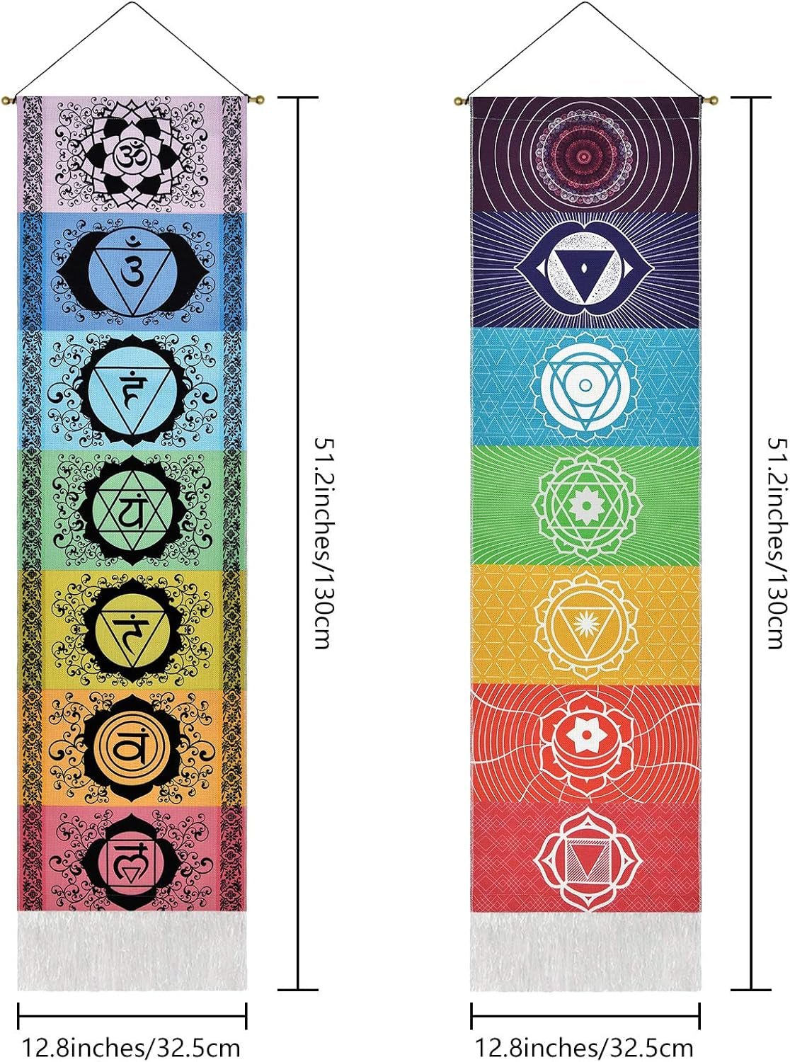 Tapiz yugarlibi colgante set chakra meditación yoga trippy Hogar - Accesorios y Decoración Naty Shop