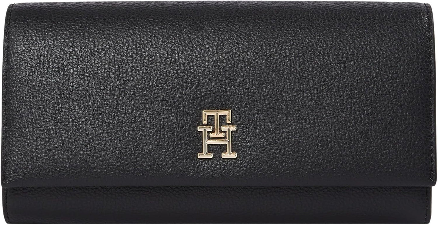 Tommy Hilfiger Aw0aw17267 Cartera para mujer Naty Shop Negro (Negro) Talla única