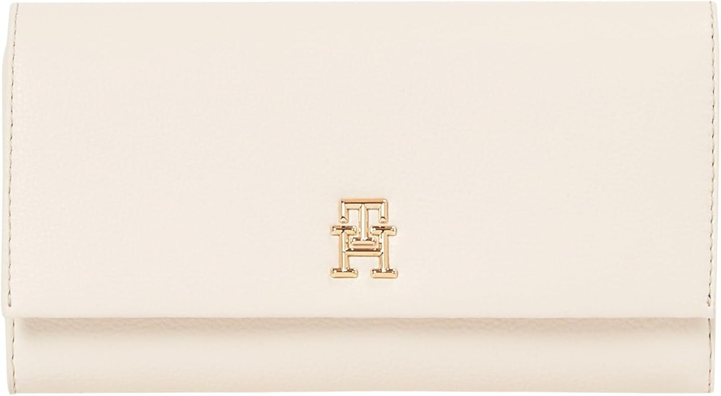 Tommy Hilfiger Aw0aw17267 Cartera Mujer Mujer Naty Shop Beige (Sugarcane) Os