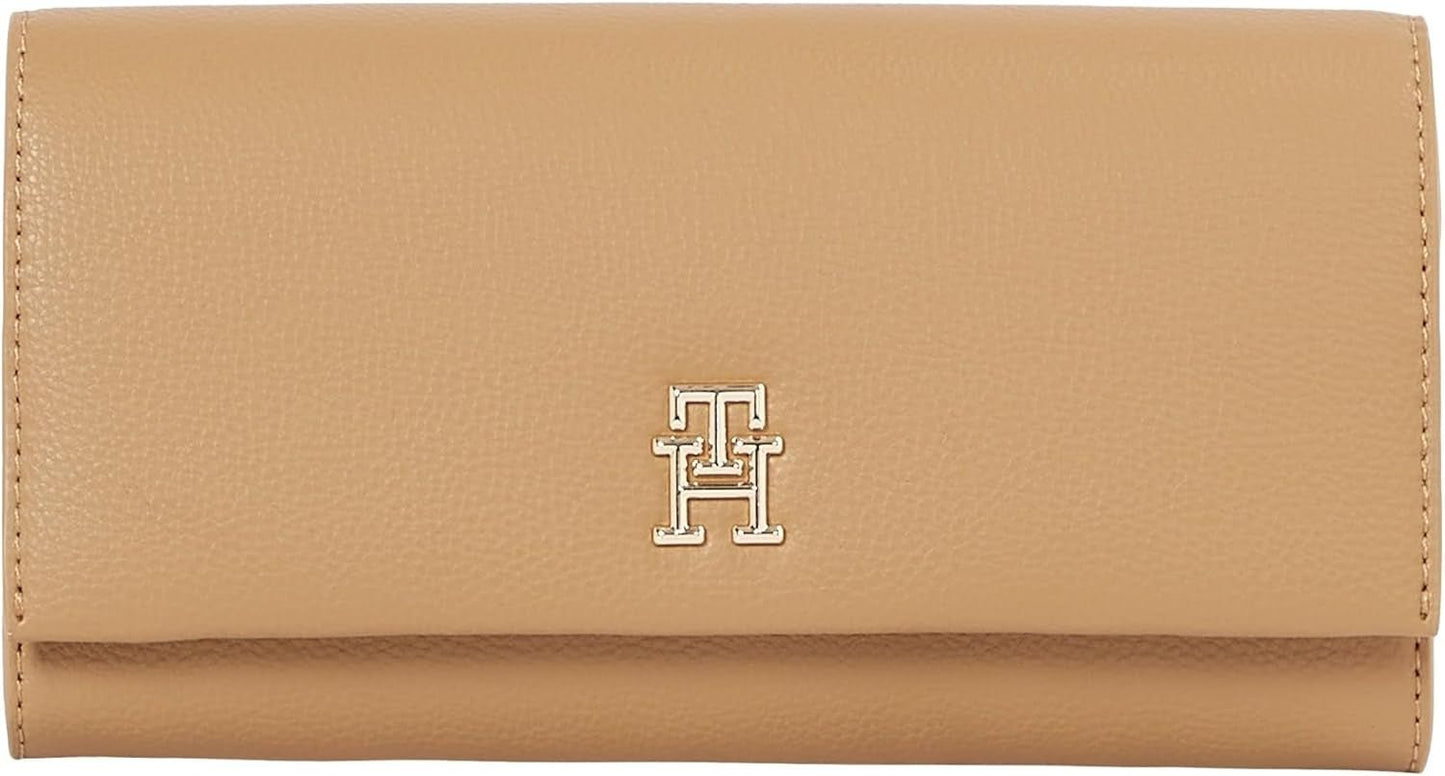 Tommy Hilfiger Aw0aw17267 Mujer Cartera Mujer Naty Shop Khaki (Safari Canvas) Os