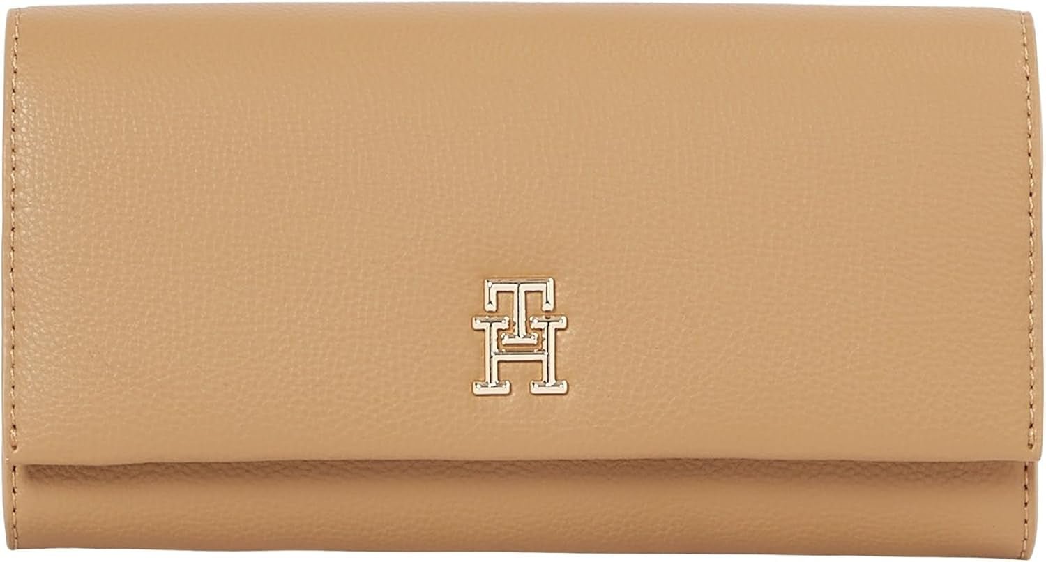Tommy Hilfiger Aw0aw17267 Mujer Cartera Mujer Naty Shop Khaki (Safari Canvas) Os