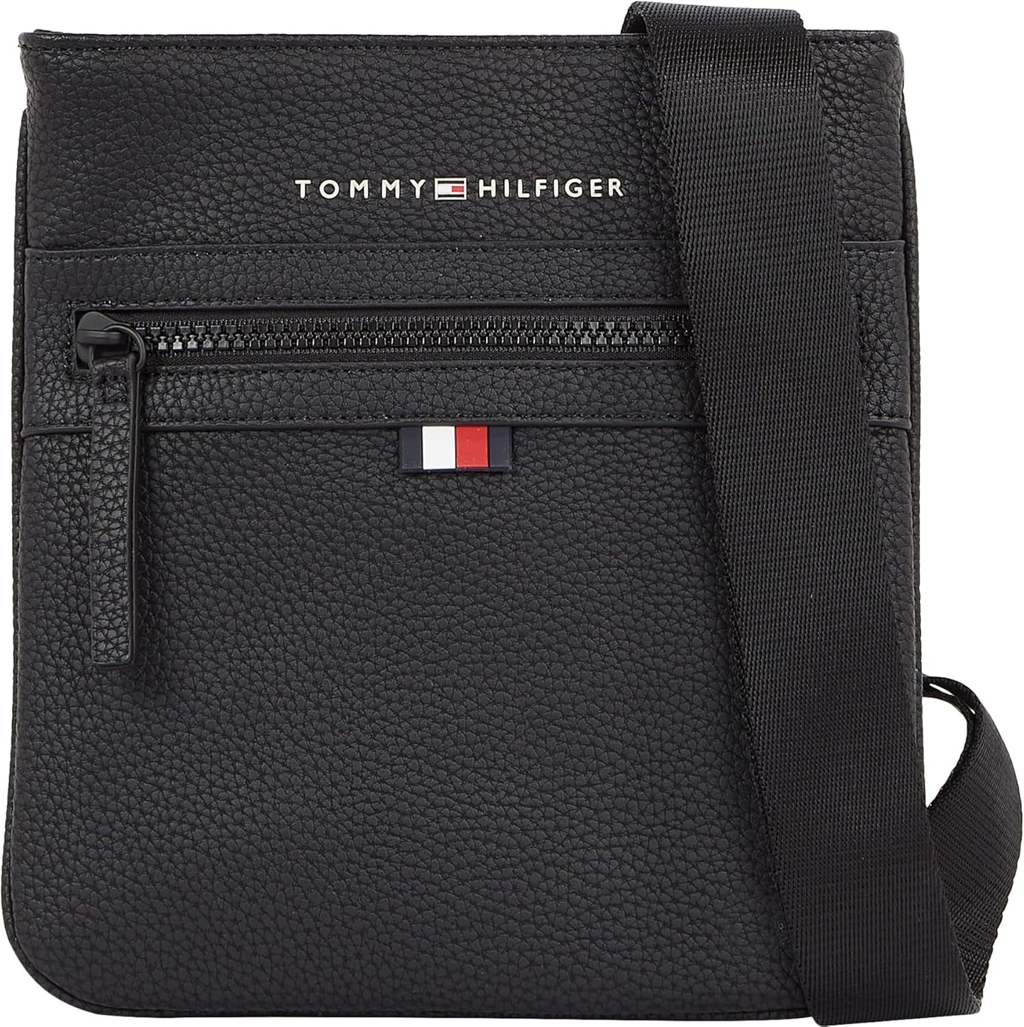 Tommy Hilfiger ESSENTIAL PU MINI CROSSOVER Equipaje cruzado y equipo de viaje para hombre Naty Shop Negro (Negro) Talla única