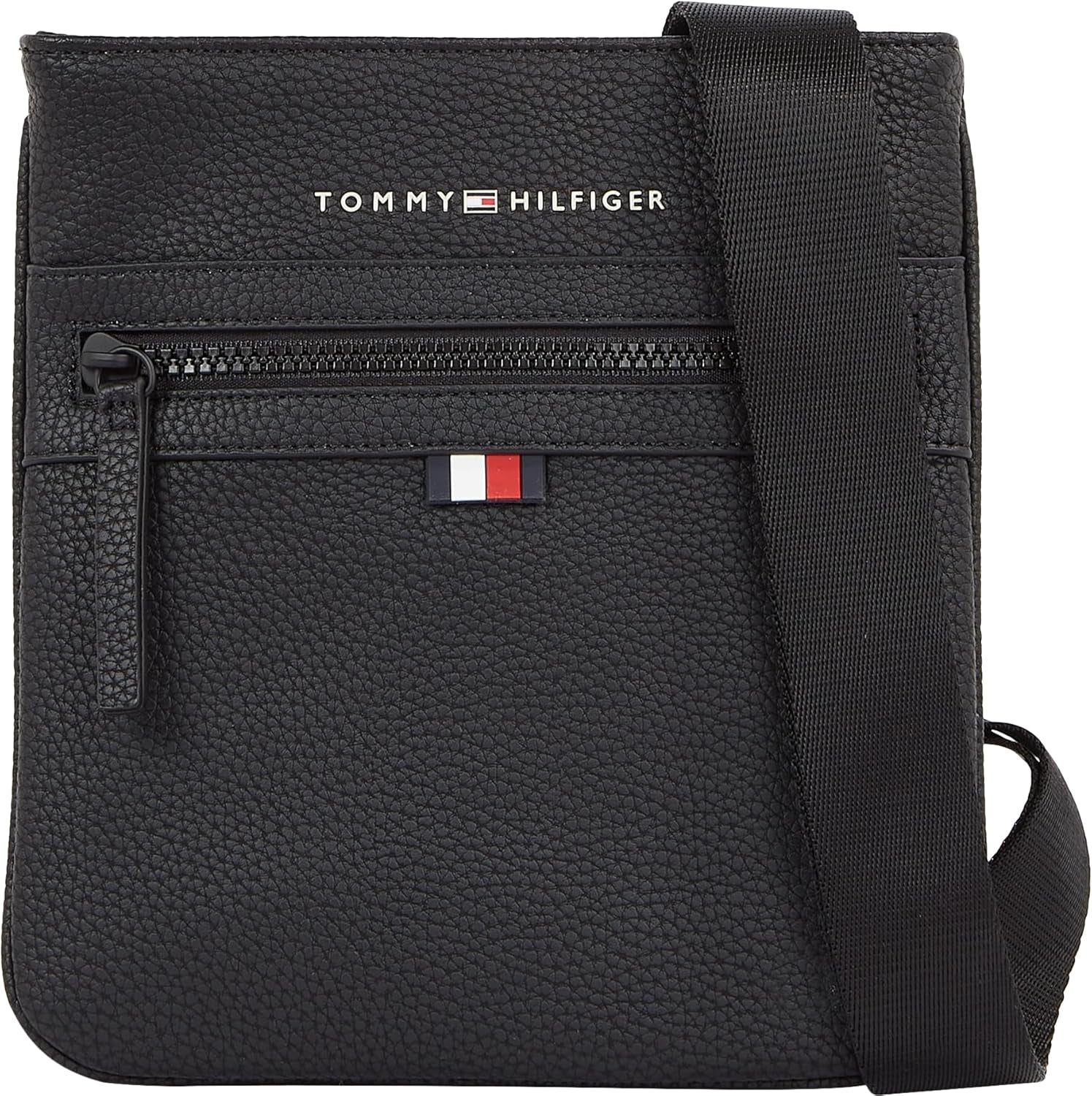 Tommy Hilfiger ESSENTIAL PU MINI CROSSOVER Equipaje cruzado y equipo de viaje para hombre Naty Shop Negro (Negro) Talla única