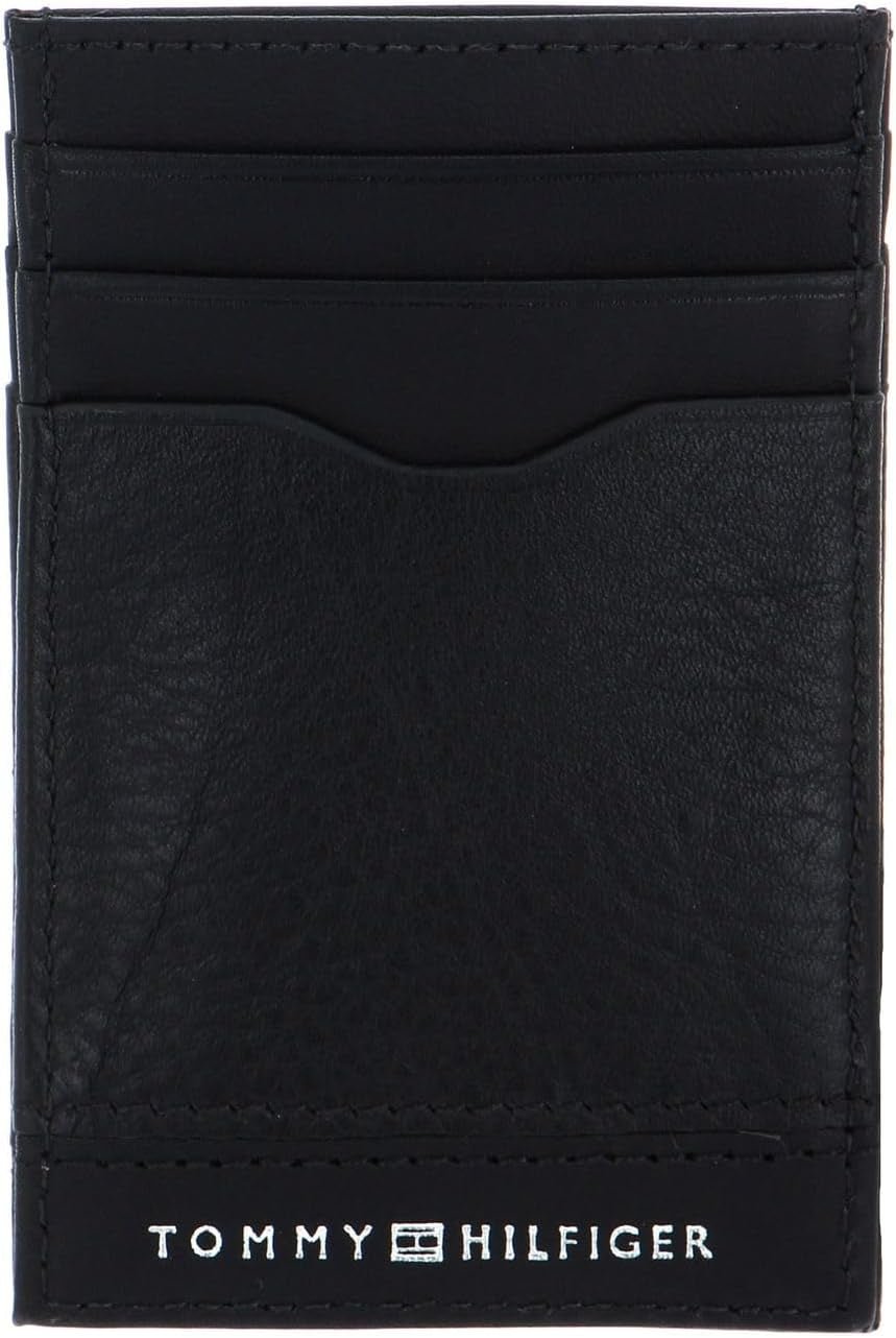 Tommy Hilfiger TH Central Cardholder, Cartera Plegable, Negro, Talla Única para Hombre Naty Shop
