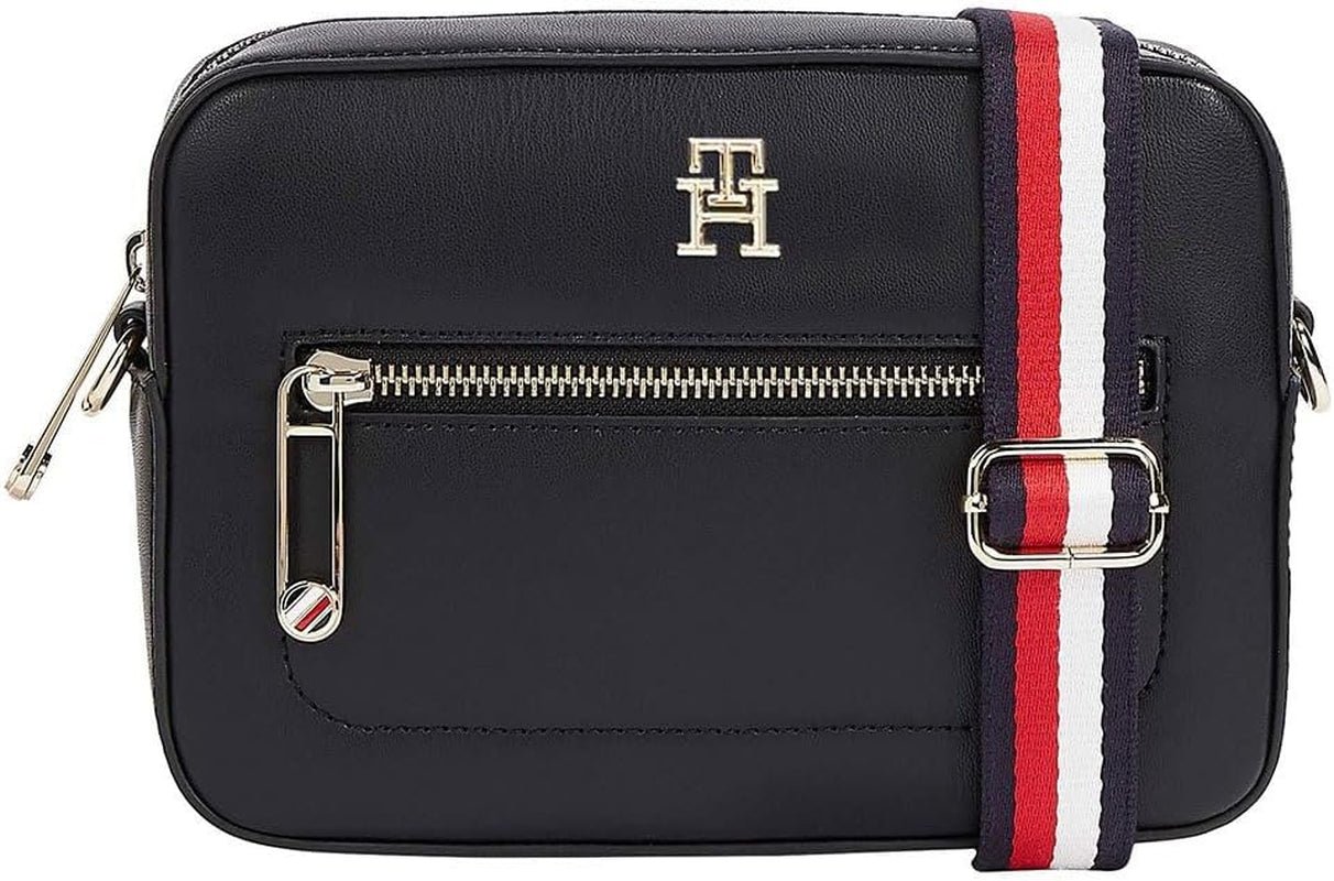 Tommy Hilfiger Bolso Bandolera Iconic Camera Bag Bolsos Pequeños Mujer Naty Shop Space Blue