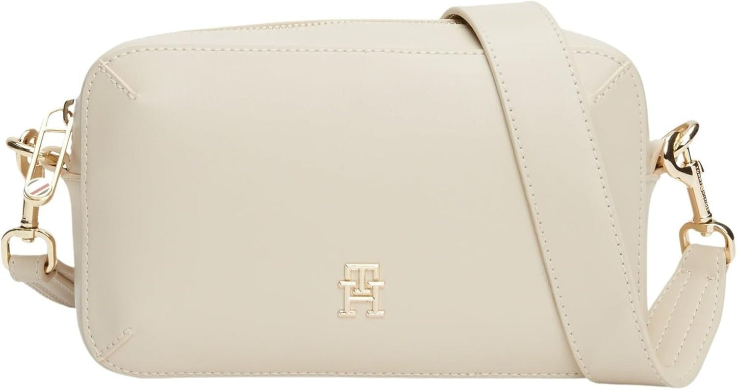 Tommy Hilfiger Bolso bandolera Chic Flap Crossover Small Bolsos Mujer Naty Shop Beige (classic beige)