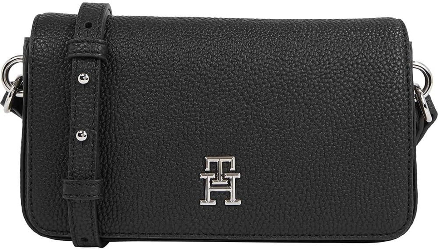 Tommy Hilfiger Bolso Bandolera Emblem Flap Crossover Pequeño Bolsos Mujer Naty Shop Negro