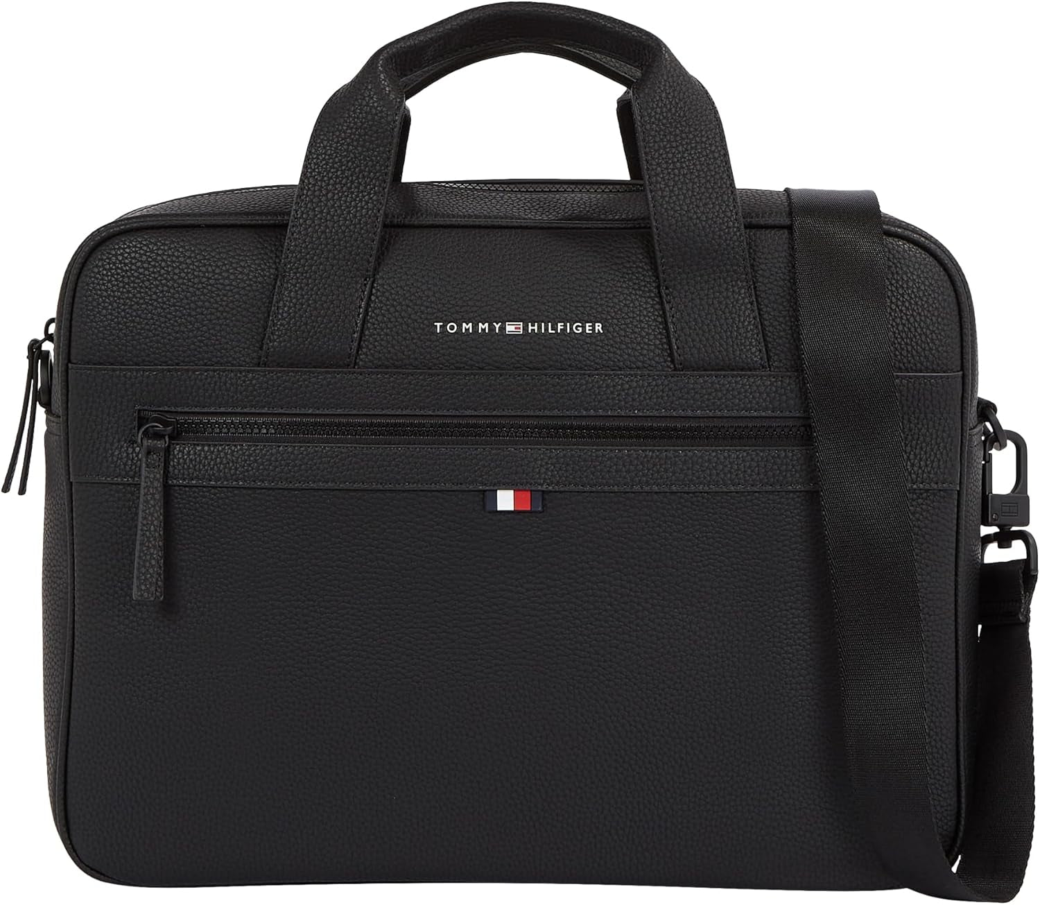 Tommy Hilfiger ESSENTIAL PU COMPUTER BAG bolso para portátil para hombre, Negro, OS Equipaje y equipo de viaje Naty Shop Título predeterminado