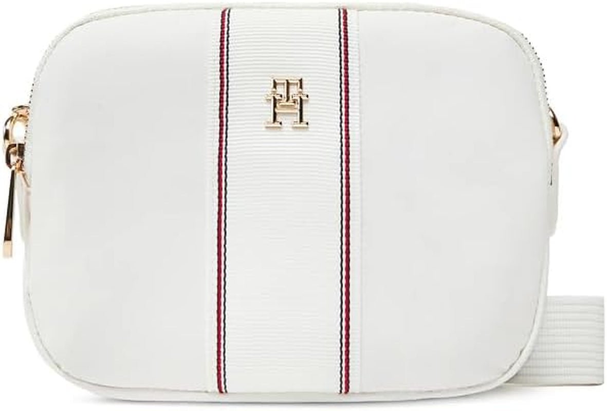 TOMMY HILFIGER Mujer Poppy Camera Bag Body Aw0aw17230 Crossover Equipaje y equipo de viaje Naty Shop Blanco (Ecru Body)
