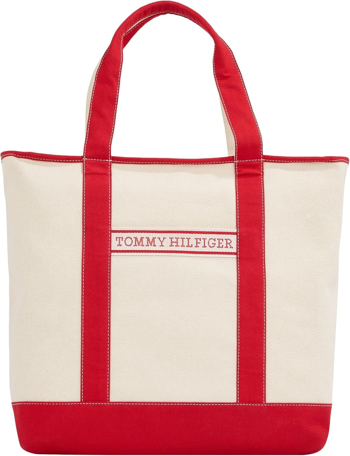TOMMY HILFIGER Mujer Th Summer Canvas Tote Aw0aw17421 Bolso shopper Bolsos Mujer Naty Shop Rojo (primary red)