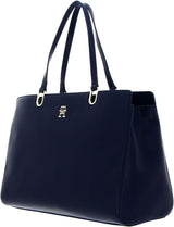 Tommy Hilfiger Bag TH Timeless Satchel Mujer con Bolsillos Interiores, Azul (Space Blue), Talla Única Bolsos Mujer Naty Shop