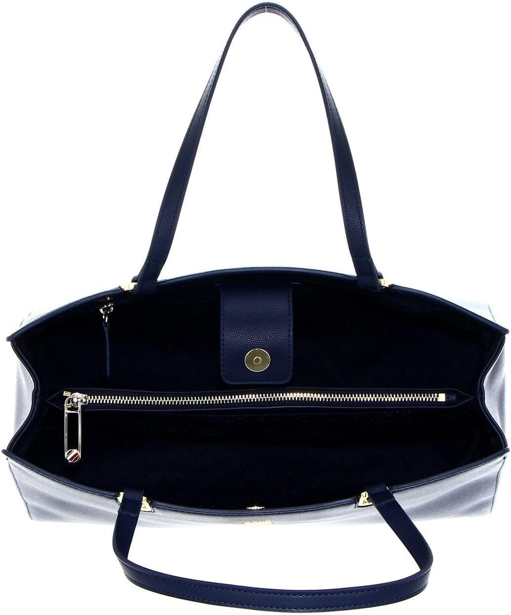 Tommy Hilfiger Bag TH Timeless Satchel Mujer con Bolsillos Interiores, Azul (Space Blue), Talla Única Bolsos Mujer Naty Shop
