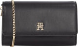Tommy Hilfiger Bolso De Hombro Eternity Chain Bolsos De Hombro Cruzados Con Cadena Mujer Naty Shop Negro (Negro)