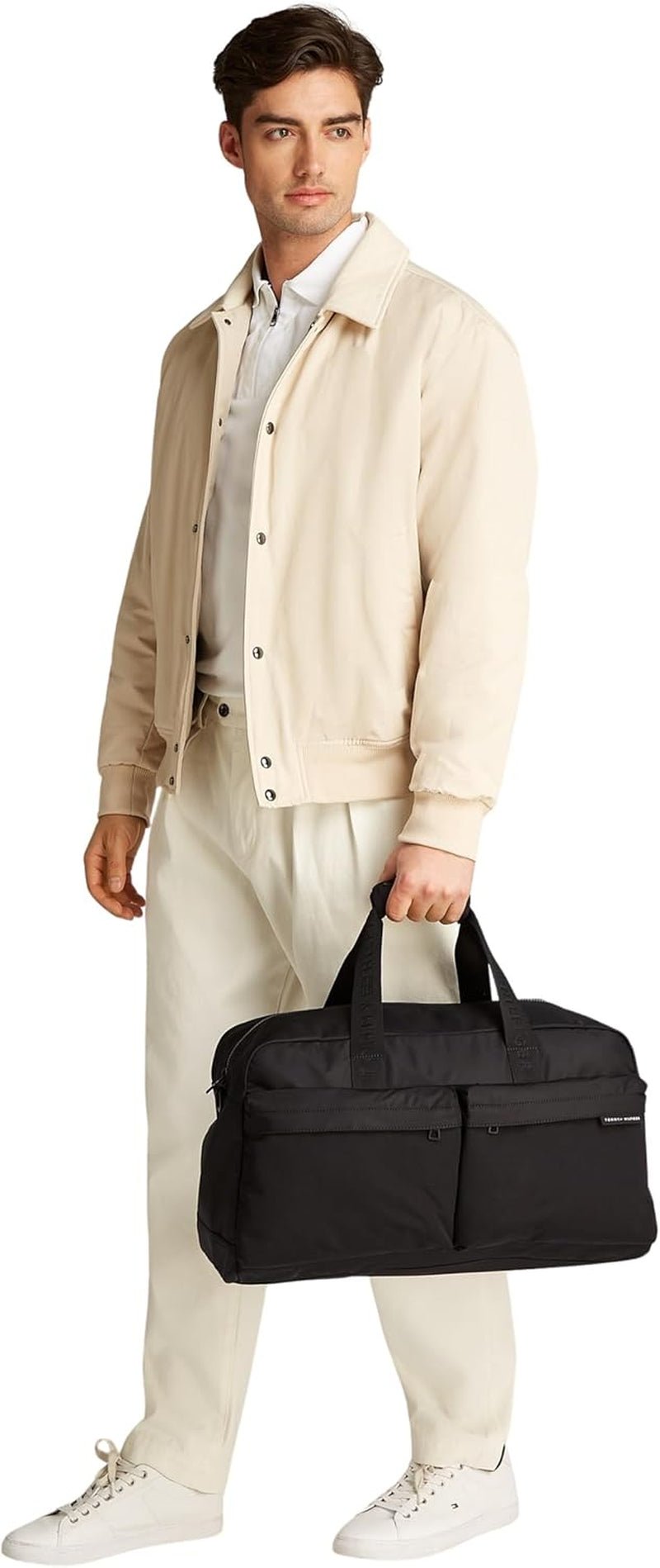 Tommy Hilfiger Bolso de viaje para hombre Element Repreve Travel Bag Negro Talla única Equipaje y viajes Naty Shop