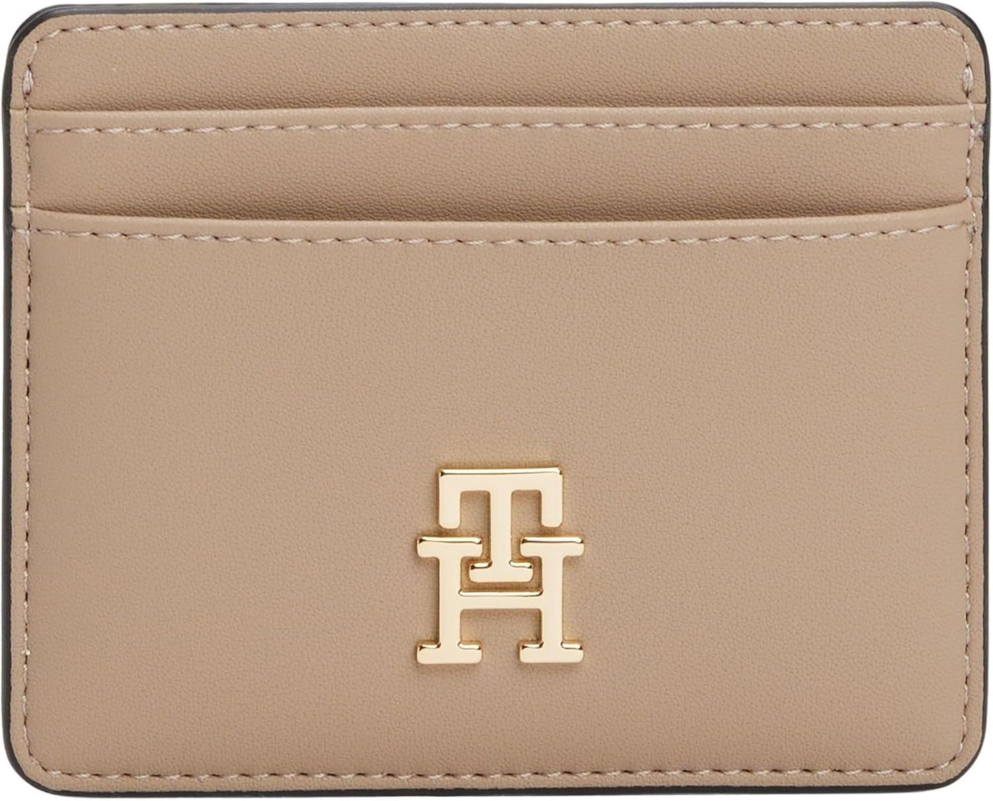 Tommy Hilfiger tarjetero para mujer Mujer con logo, Beige (Coastal Taupe), Talla única Cartera para hombre Naty Shop Título predeterminado