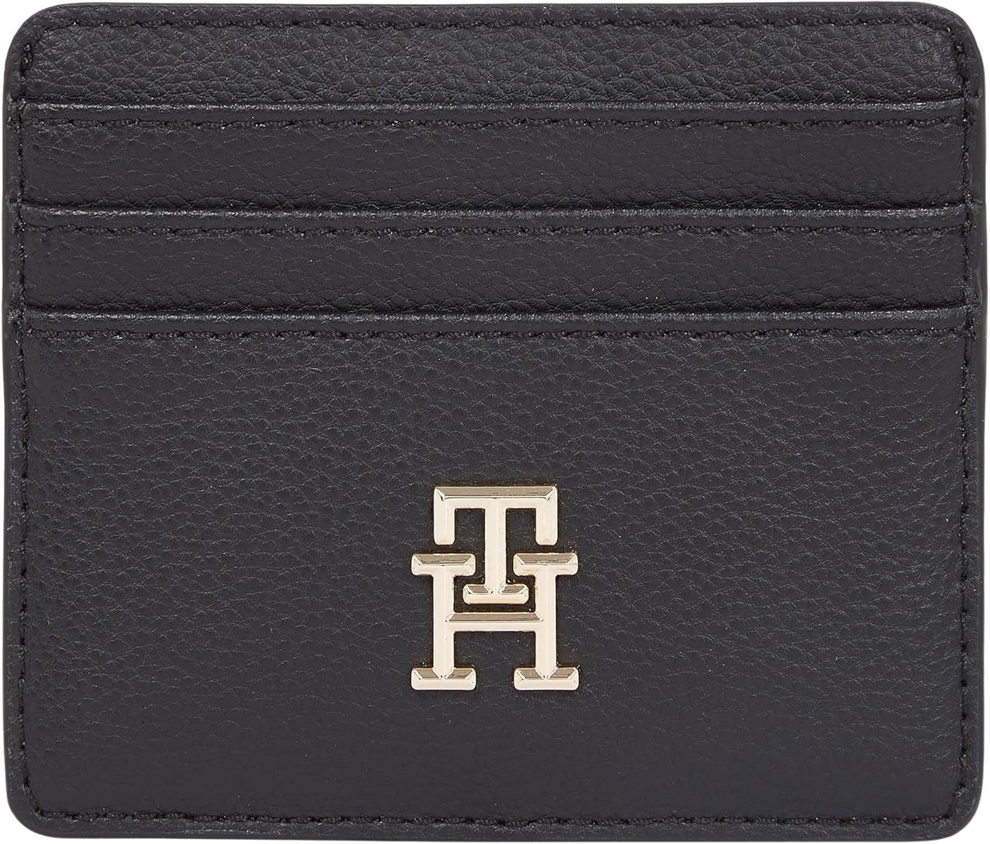 Tarjetero de mujer Tommy Hilfiger Soft Logotape Small, negro, talla única Cartera de mujer Naty Shop Título predeterminado